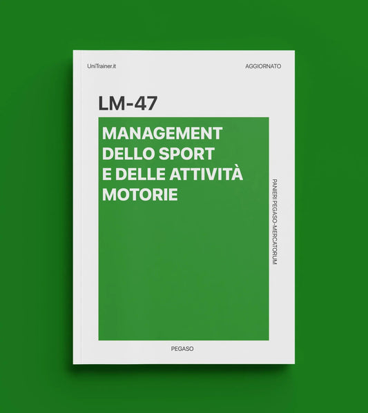 Paniere aggiornato Teorie e metodologie delle attività motorie dell'età evolutiva LM-47, Pegaso