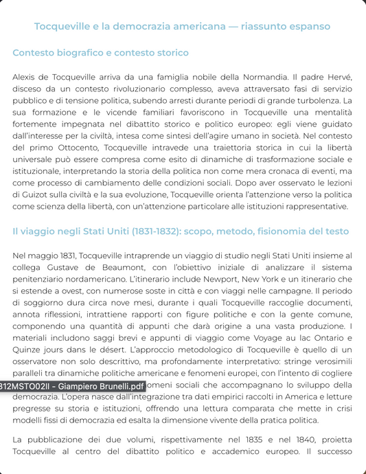 Riassunto di Storia moderna - 0902312MSTO02II