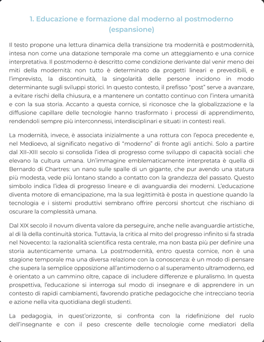 Riassunto di Tecnologie dell'istruzione e dell'apprendimento - 0901609MPED04I