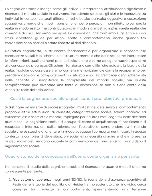 Riassunto di Psicologia generale - 0901612MPSI01