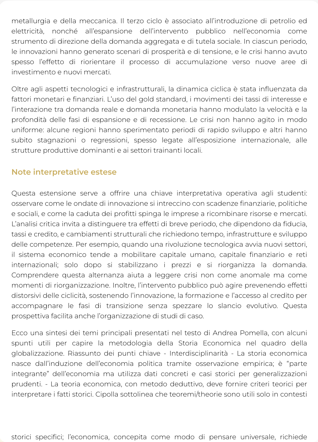 Riasssunto di Storia della globalizzazione e dei mercati internazionali - 0612206SECSP12