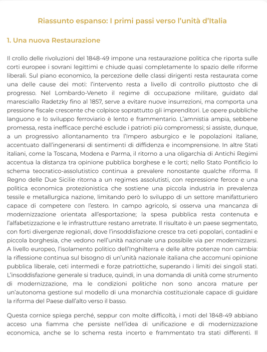 Riassunto di Storia contemporanea - 0392112MSTO04