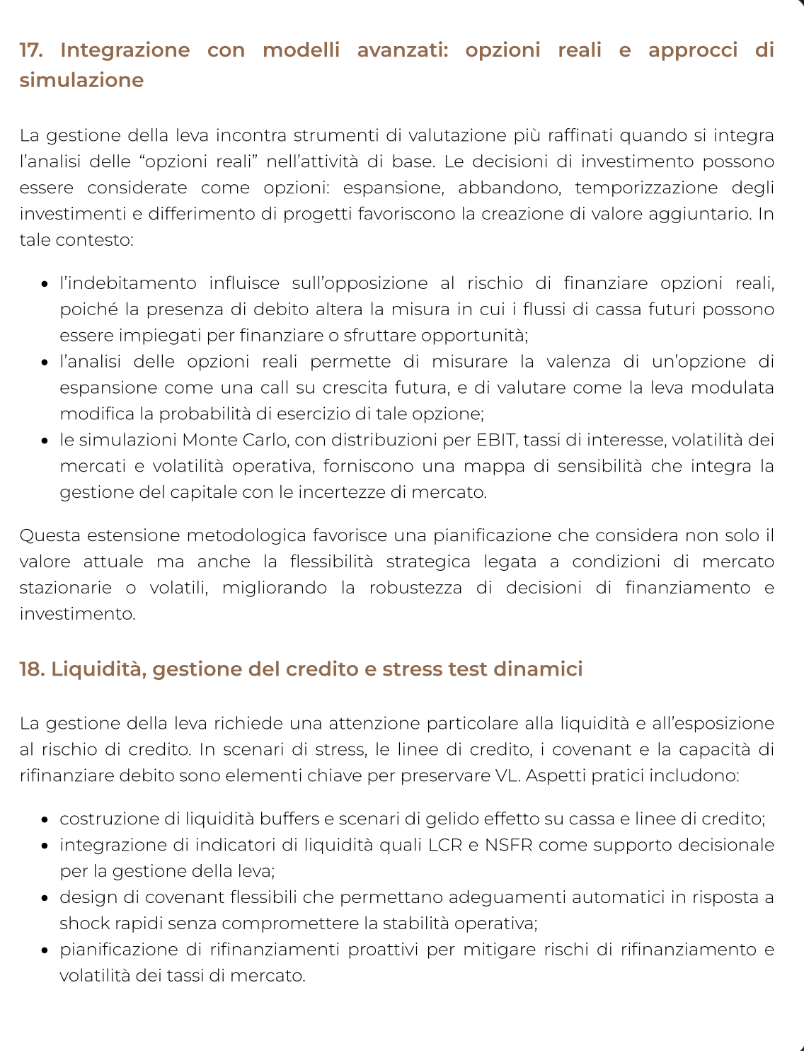 Riassunto di Finanza Aziendale