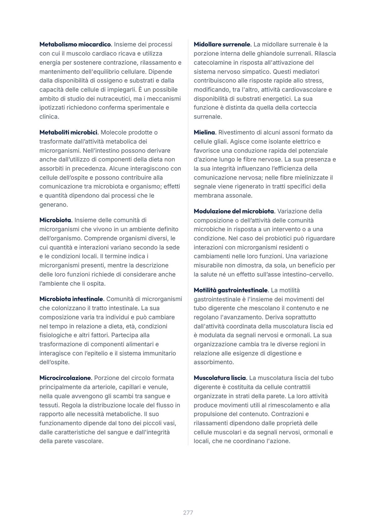 Lèssico · anteprima 10/10 — Glossario — Nutraceutica fisio-biologica (ed. 1.0)