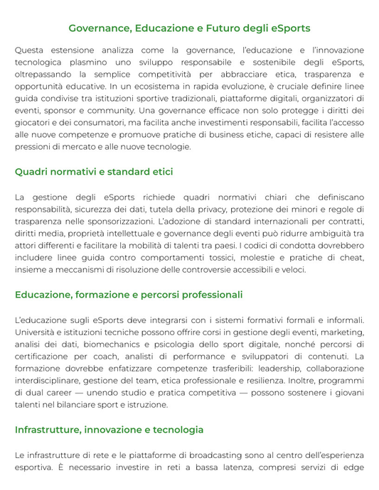 Riassunto di Economia e gestione delle imprese sportive