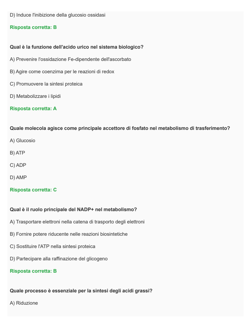 Biochimica della nutrizione e nutraceutica