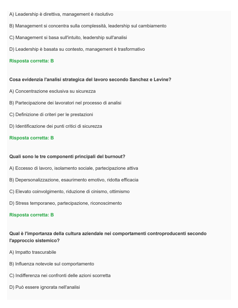 Psicologia del lavoro e delle organizzazioni