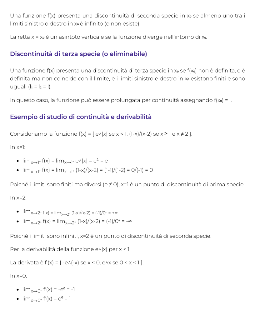 Riassunto di Analisi matematica