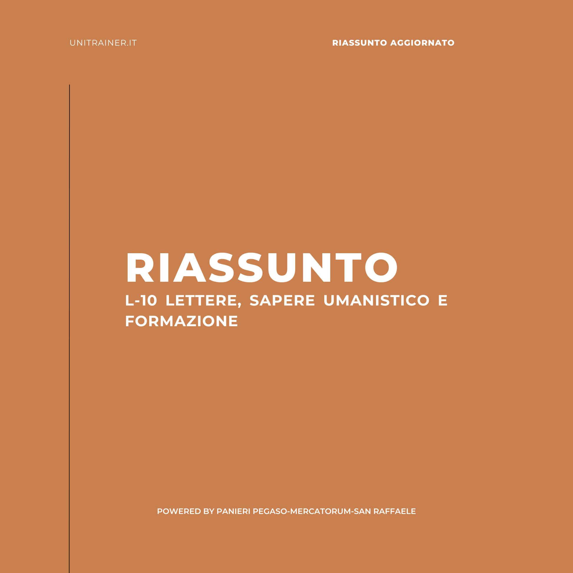 Riassunto aggiornato Idoneità informatica - 0102503INF01NM, L-10 Lettere, Pegaso