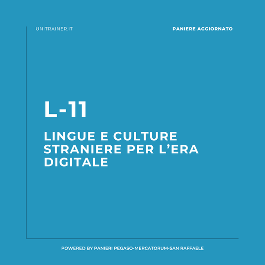 Paniere aggiornato Informatica per Studi Umanistici L-11 Lingue e culture straniere per l'era digitale San Raffaele, L-11 Lingue e culture straniere per l'era digitale
