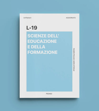 Paniere aggiornato Pedagogia generale, L-19, Pegaso