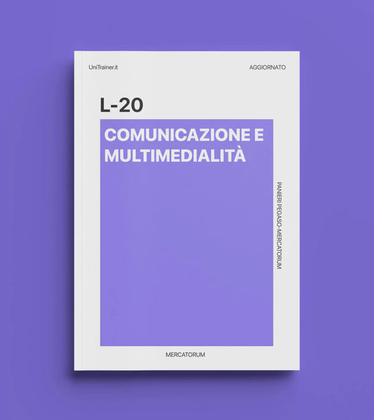 Paniere aggiornato Elementi di marketing e digital advertising strategy L-20, Mercatorum