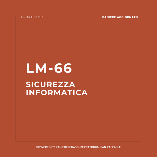 Paniere aggiornato Gestione del rischio e continuita_ operativa LM-66 | Sicurezza informatica Mercatorum, LM-66 Sicurezza informatica