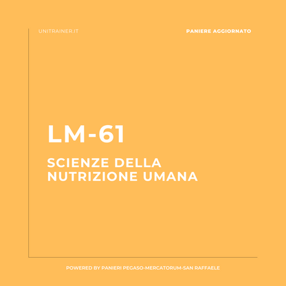 Paniere aggiornato Nutrizione e stato di salute, scienze e tecniche dietetiche, LM-61 Scienze della nutrizione umana, San Raffaele