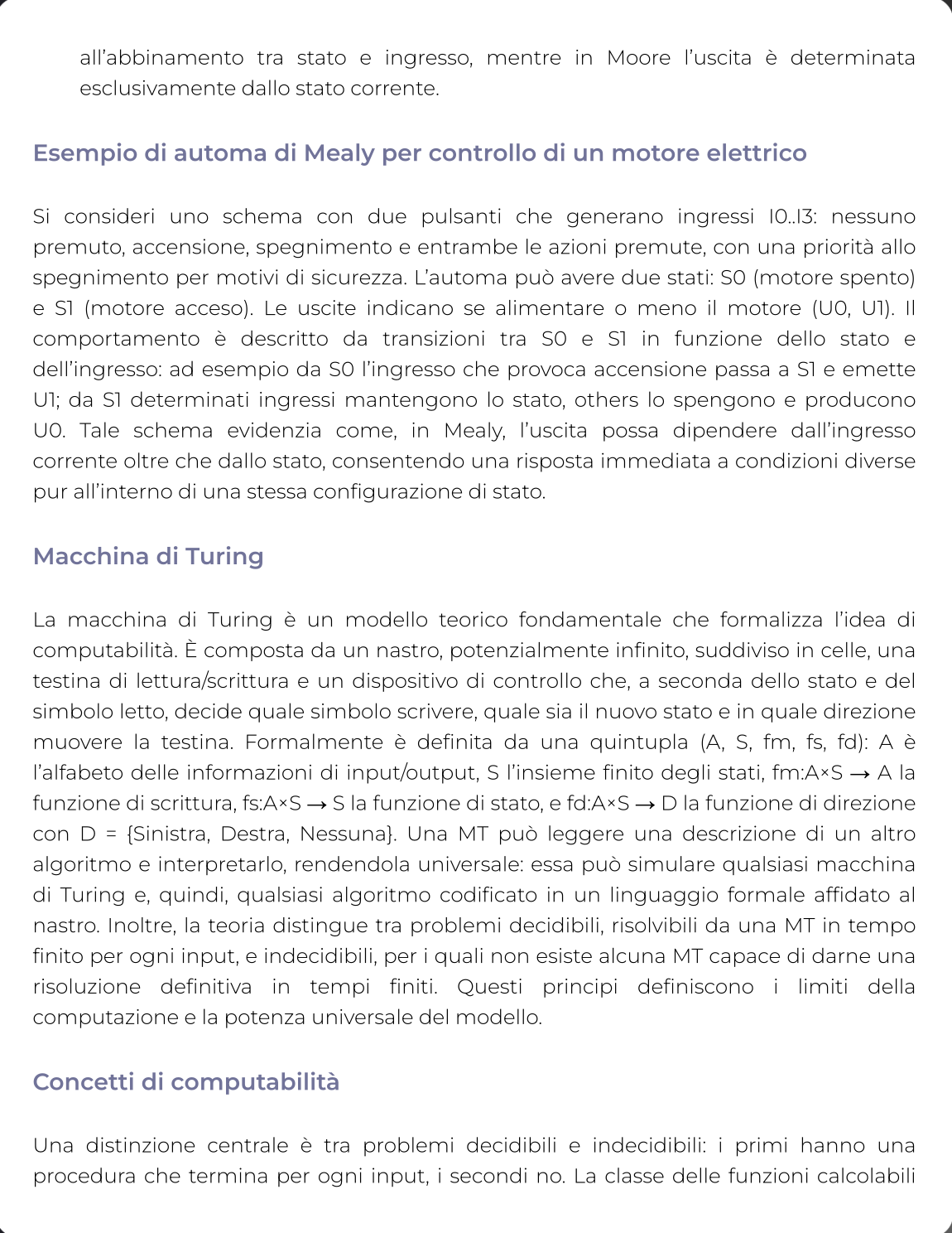 Riassunto di Informatica per Studi Umanistici