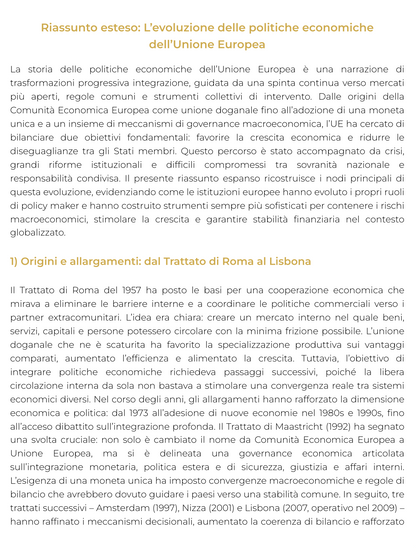 Riassunto di Politica economica - 0612406SECSP02