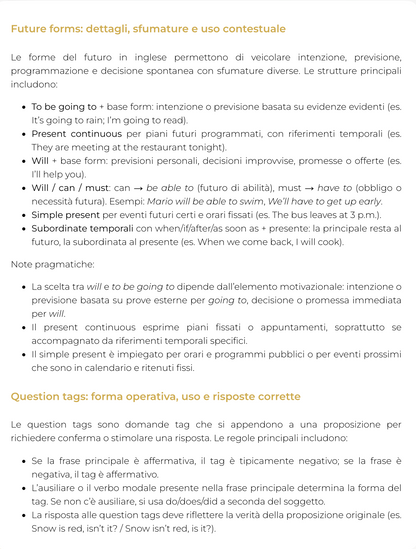 Riassunto di Lingua inglese - 0611306ING