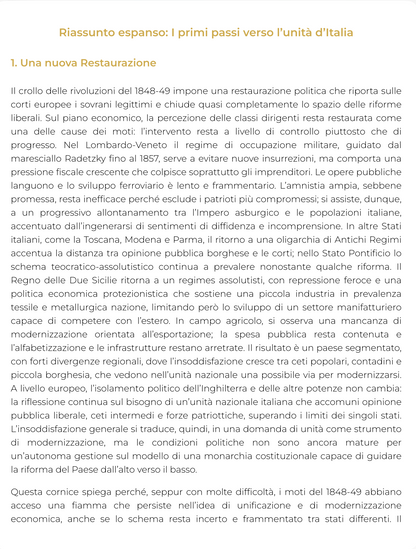 Riassunto di Storia contemporanea - 0392112MSTO04