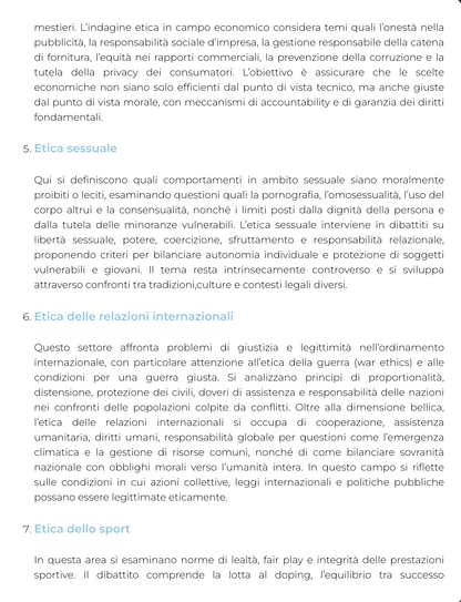 Riassunto di Etica delle relazioni