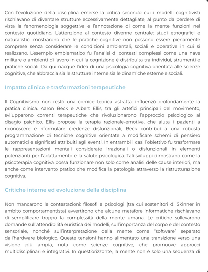 Riassunto di Psicologia generale