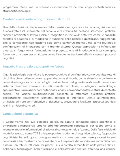 Riassunto di Psicologia generale