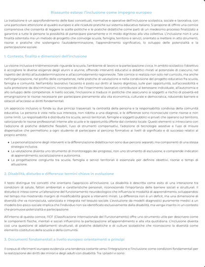 Riassunto di Pedagogia speciale e interventi educativi per la prima infanzia (con laboratorio)