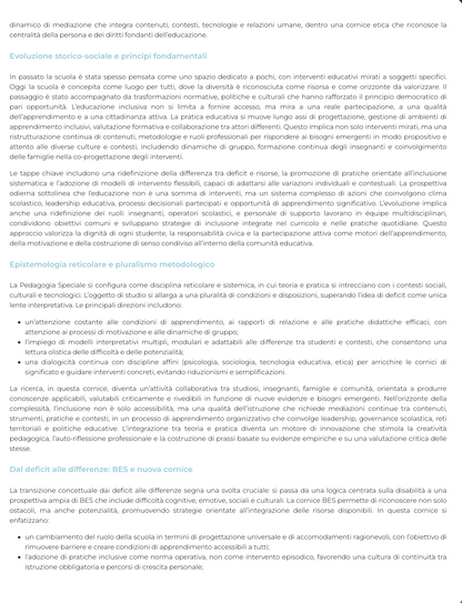Riassunto di Pedagogia speciale e interventi educativi per la prima infanzia (con laboratorio)
