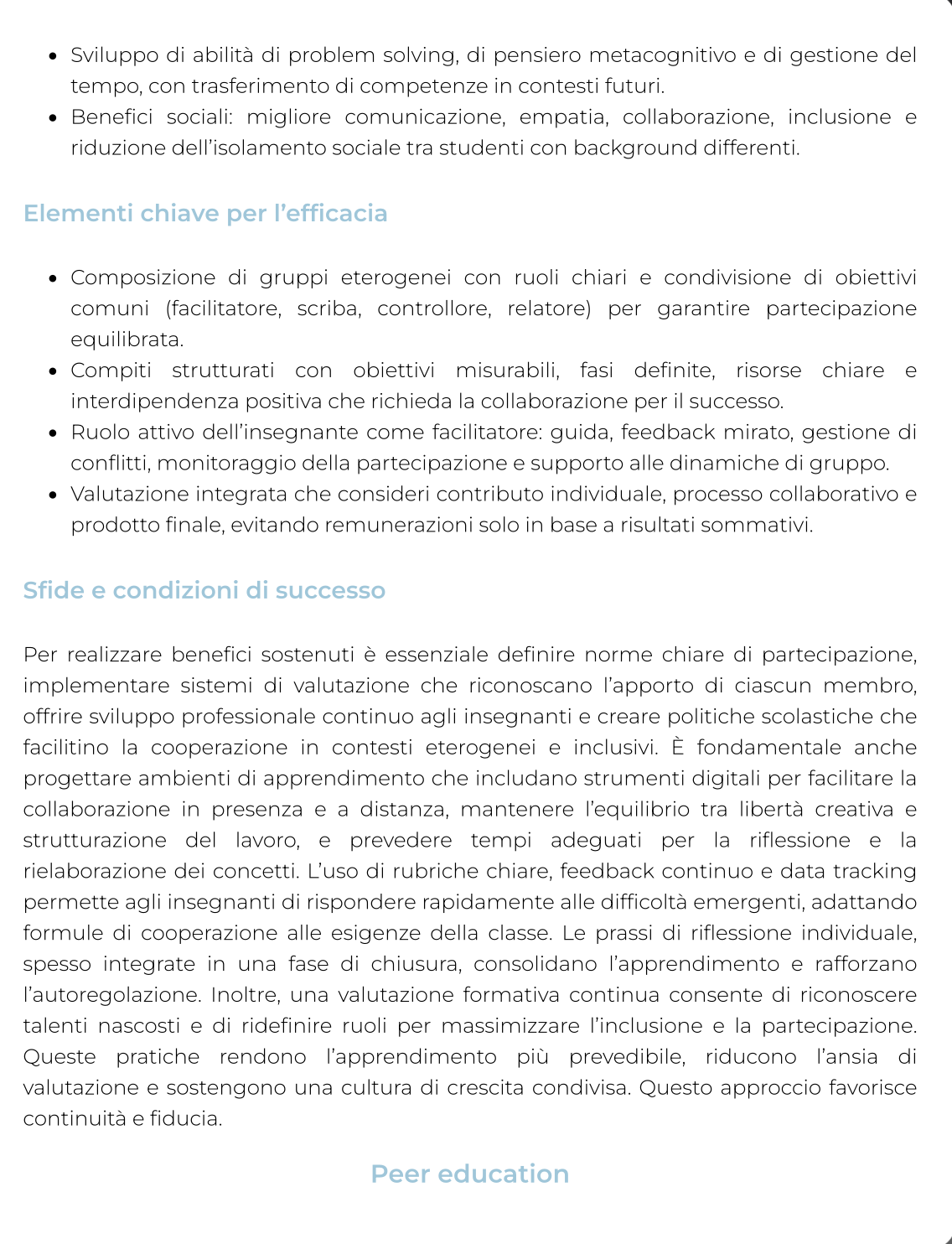 Riassunto Didattica generale e dell'inclusione