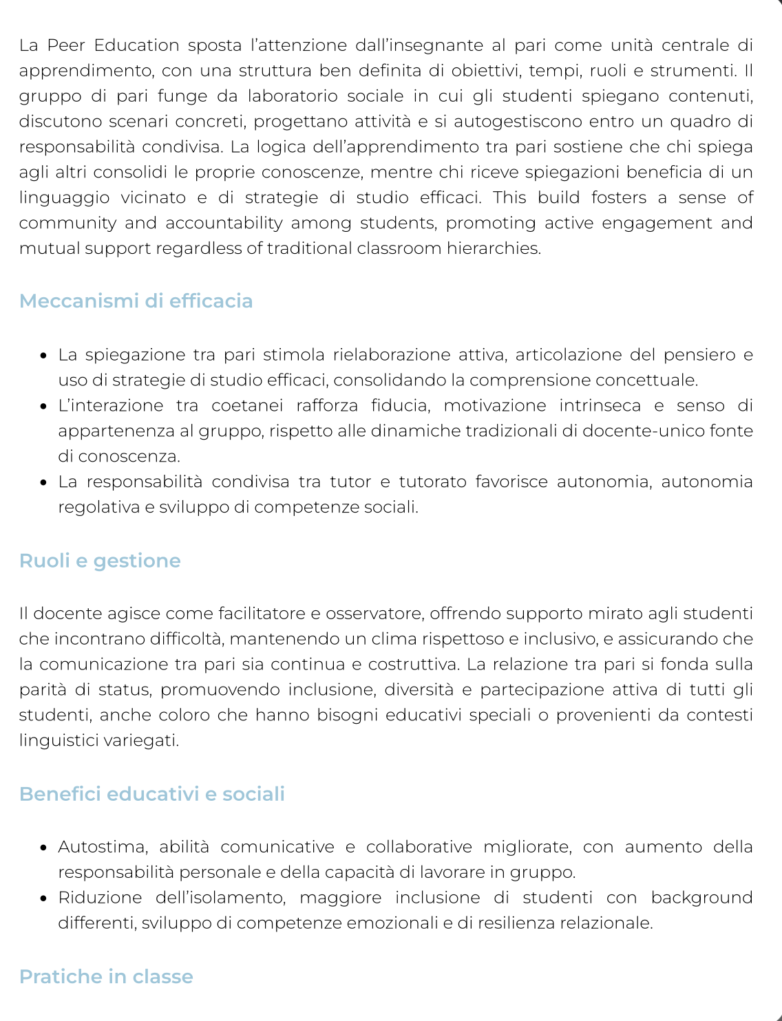 Riassunto Didattica generale e dell'inclusione
