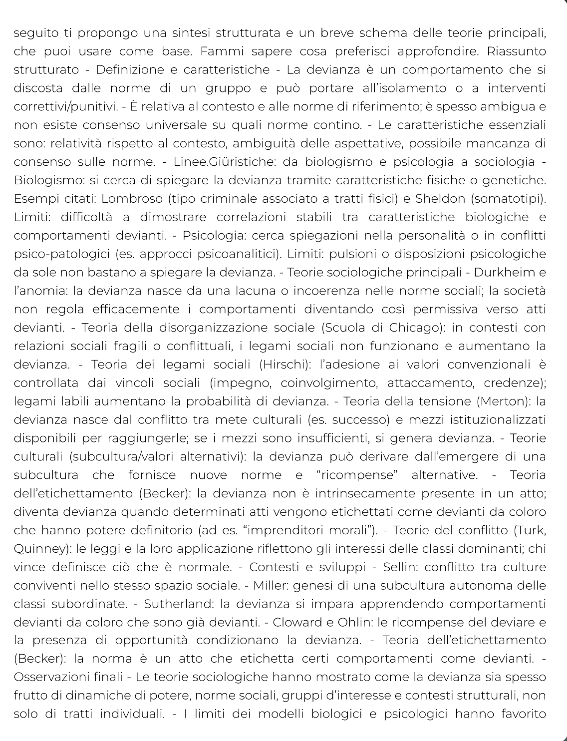 Riassunto di Sociologia dell'educazione e della prima infanzia — Pegaso