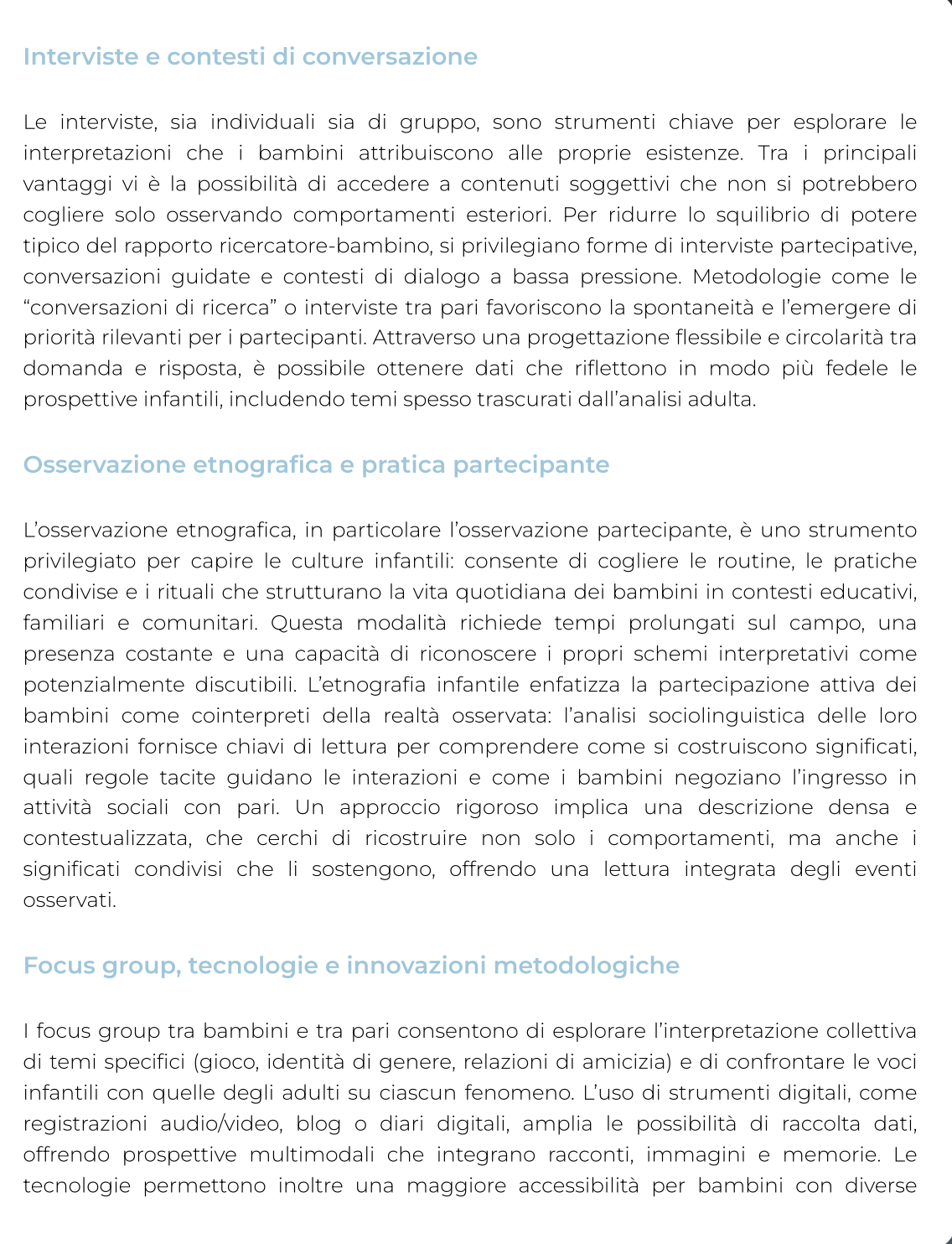 Riassunto di Sociologia dell'educazione e della prima infanzia — Pegaso