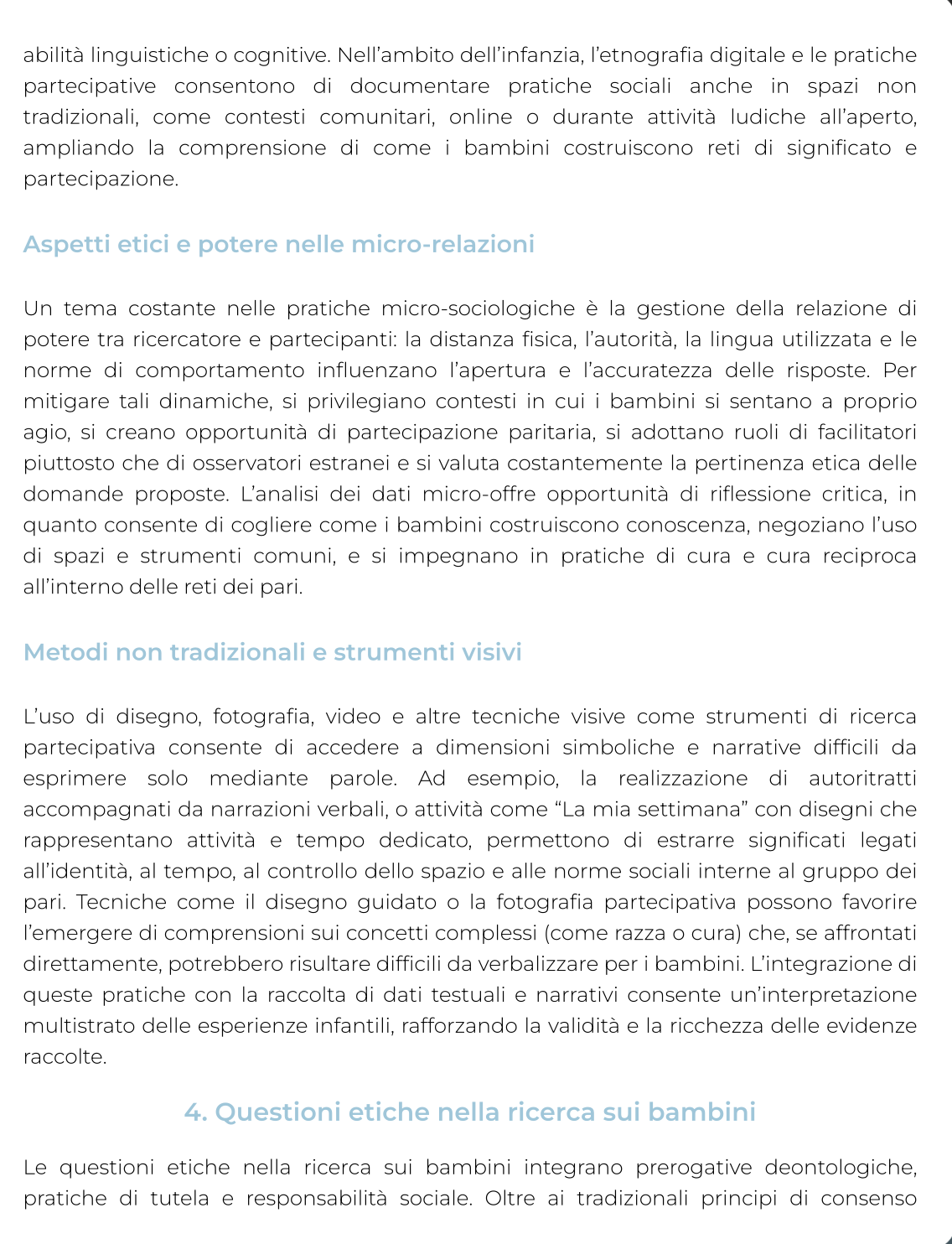 Riassunto di Sociologia dell'educazione e della prima infanzia — Pegaso
