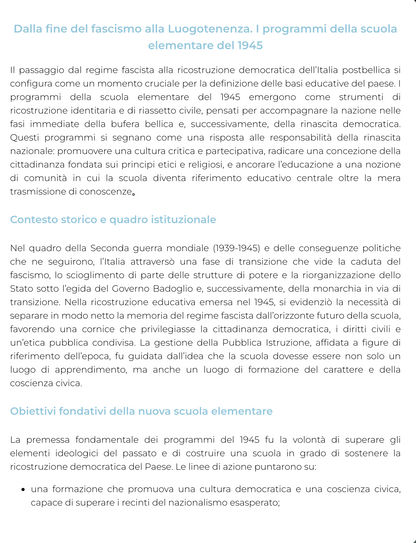 Riassunto di Sociologia dell'educazione e della prima infanzia