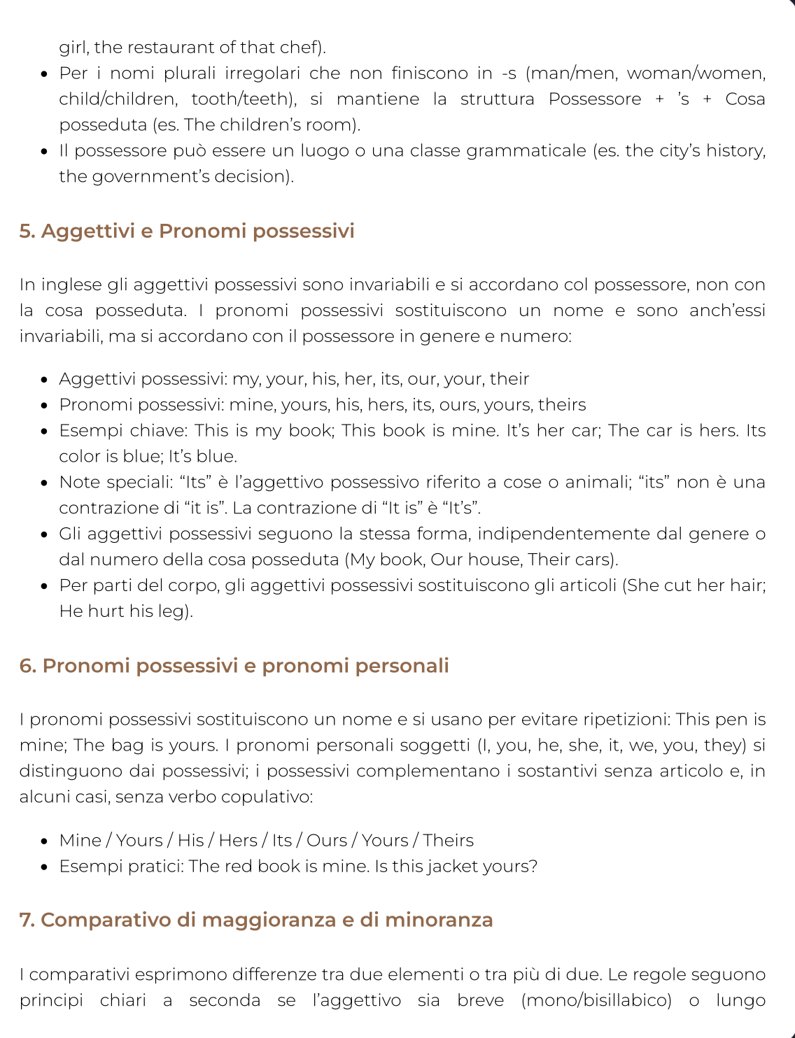 Riassunto di Business english