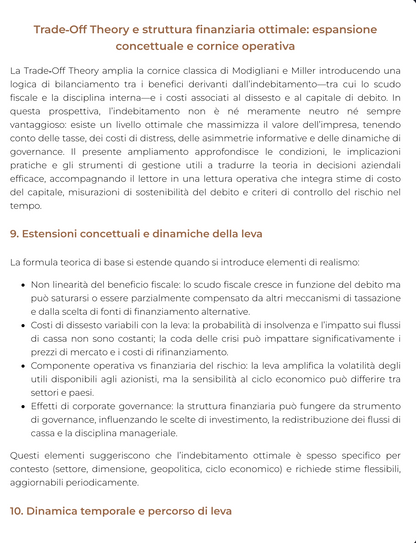 Riassunto di Finanza Aziendale