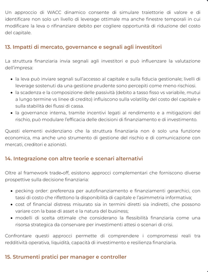 Riassunto di Finanza Aziendale