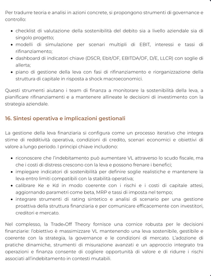 Riassunto di Finanza Aziendale