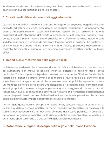 Riassunto di Politica economica