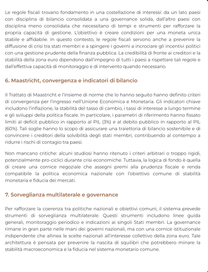 Riassunto di Politica economica