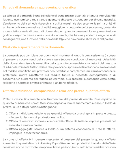 Riassunto di Impresa e mercato