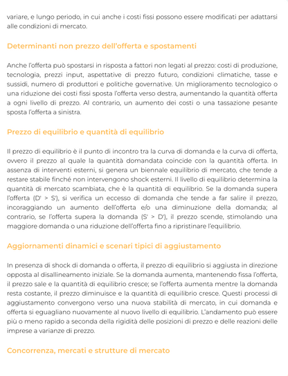 Riassunto di Impresa e mercato