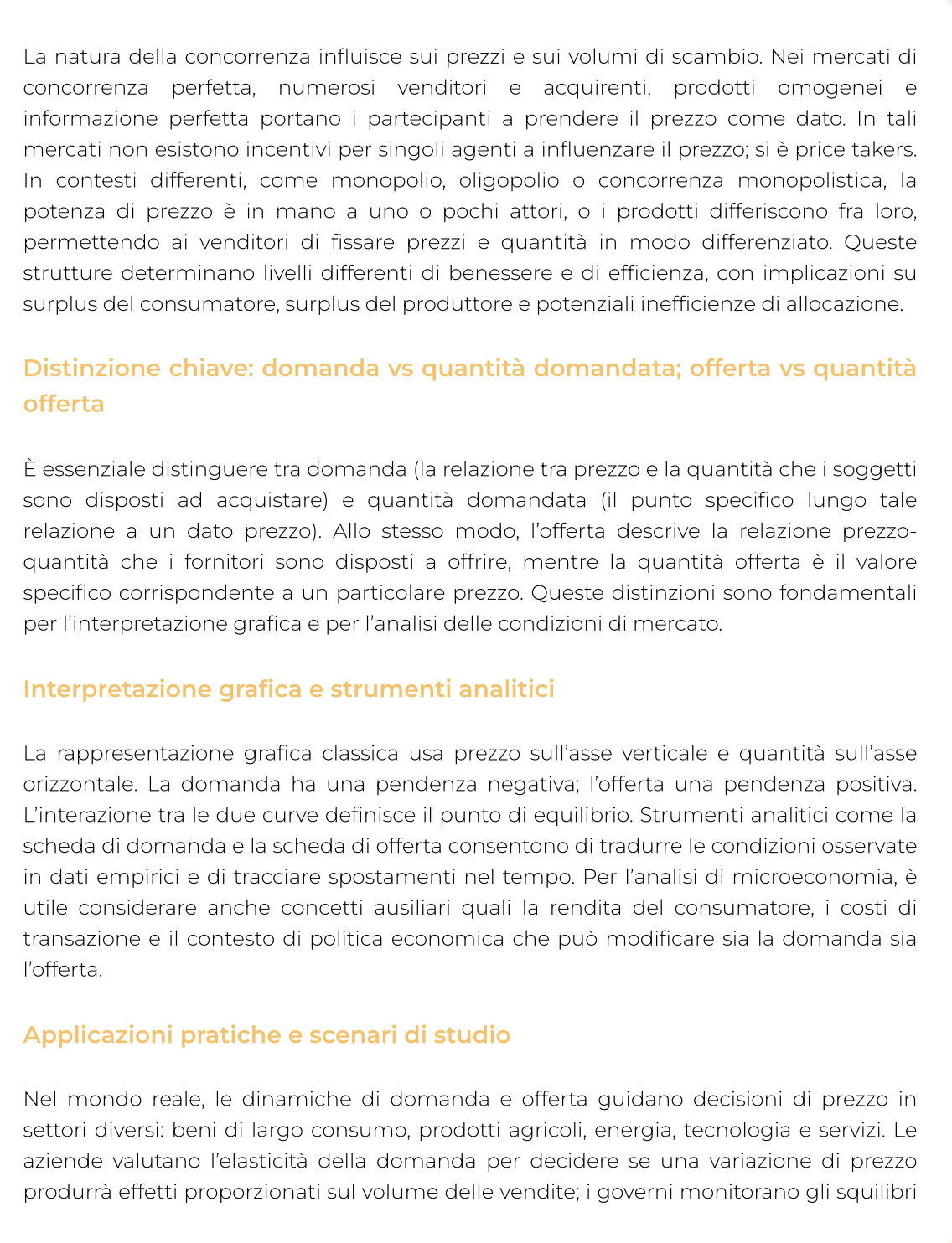 Riassunto di Impresa e mercato