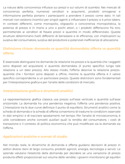 Riassunto di Impresa e mercato