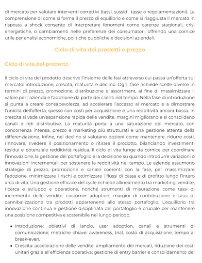 Riassunto di Impresa e mercato