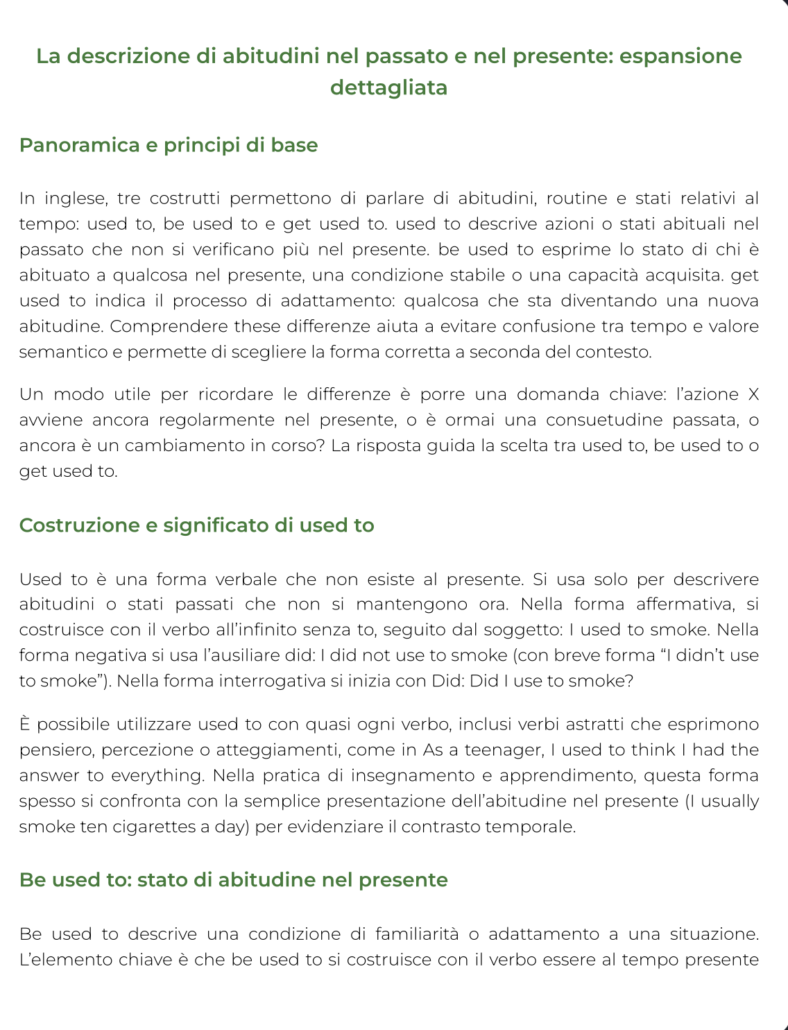Riassunto di Lingua inglese