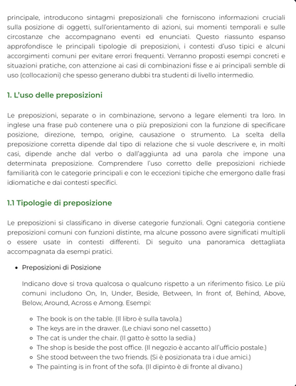 Riassunto di Lingua inglese