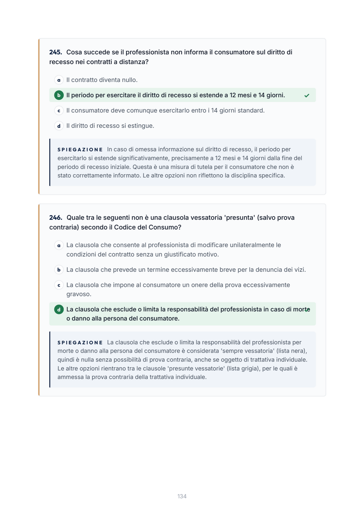 Lèssico · anteprima 6/10 — Banca domande — Diritto privato (ed. 1.0)