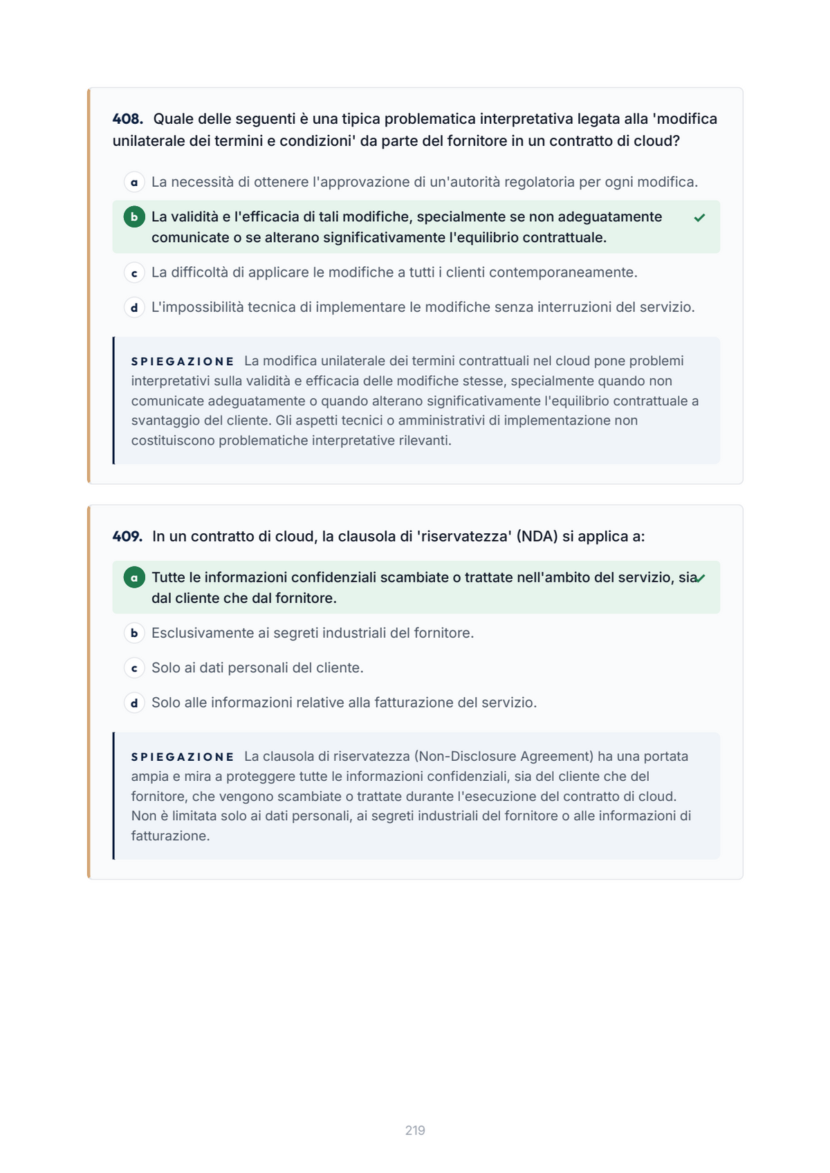 Lèssico · anteprima 7/10 — Banca domande — Diritto privato (ed. 1.0)