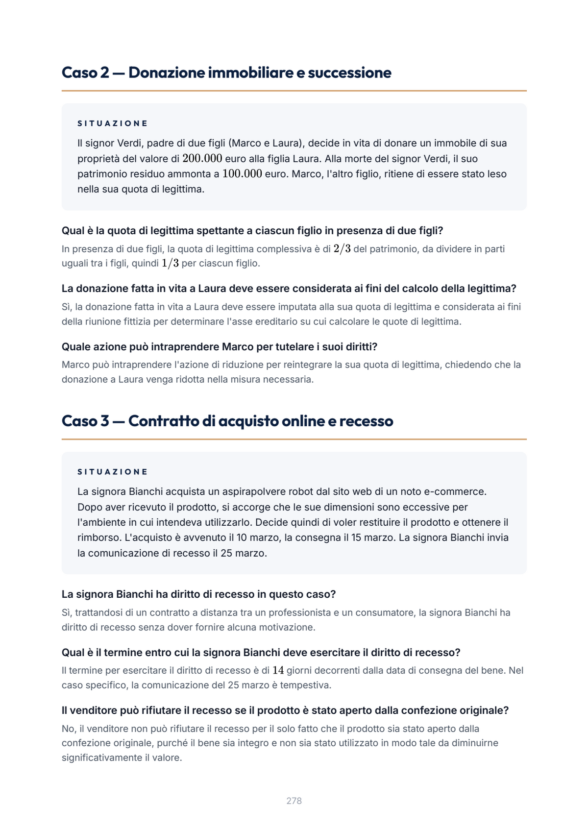 Lèssico · anteprima 9/10 — Casi applicativi — Diritto privato (ed. 1.0)