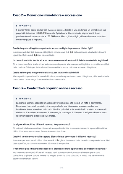Lèssico · anteprima 9/10 — Casi applicativi — Diritto privato (ed. 1.0)